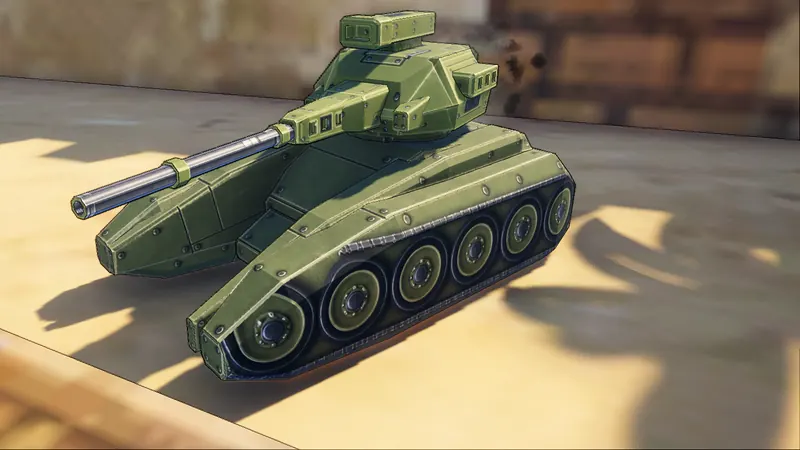 Stag, a medium tank, in the Persia map