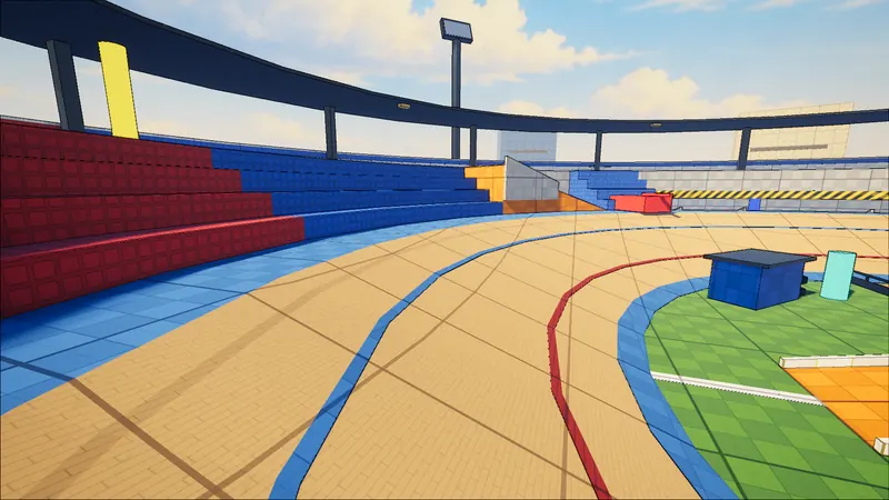 Velodrome: a stadium with a tunnel under the track